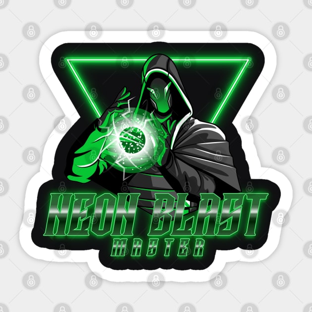 Neon Blast Master Sticker by Sanworld